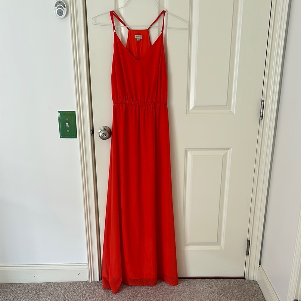 Daniel Cremieux Red Halter Maxi Dress for Weddings